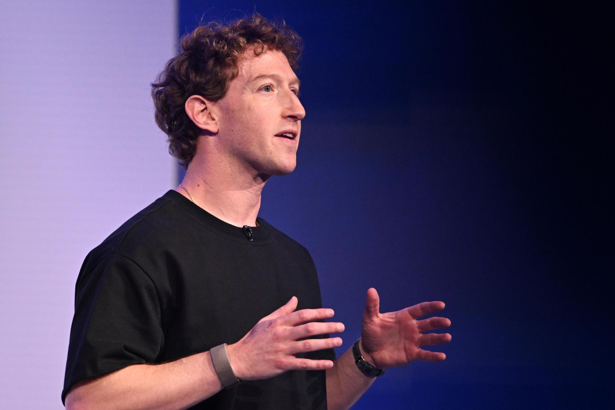 FILE – Meta CEO Mark Zuckerberg speaks during the company’s Connect developer conference Wednesday, Sept. 17, 2025, in Menlo Park, Calif. (AP Photo/Nic Coury, File)
