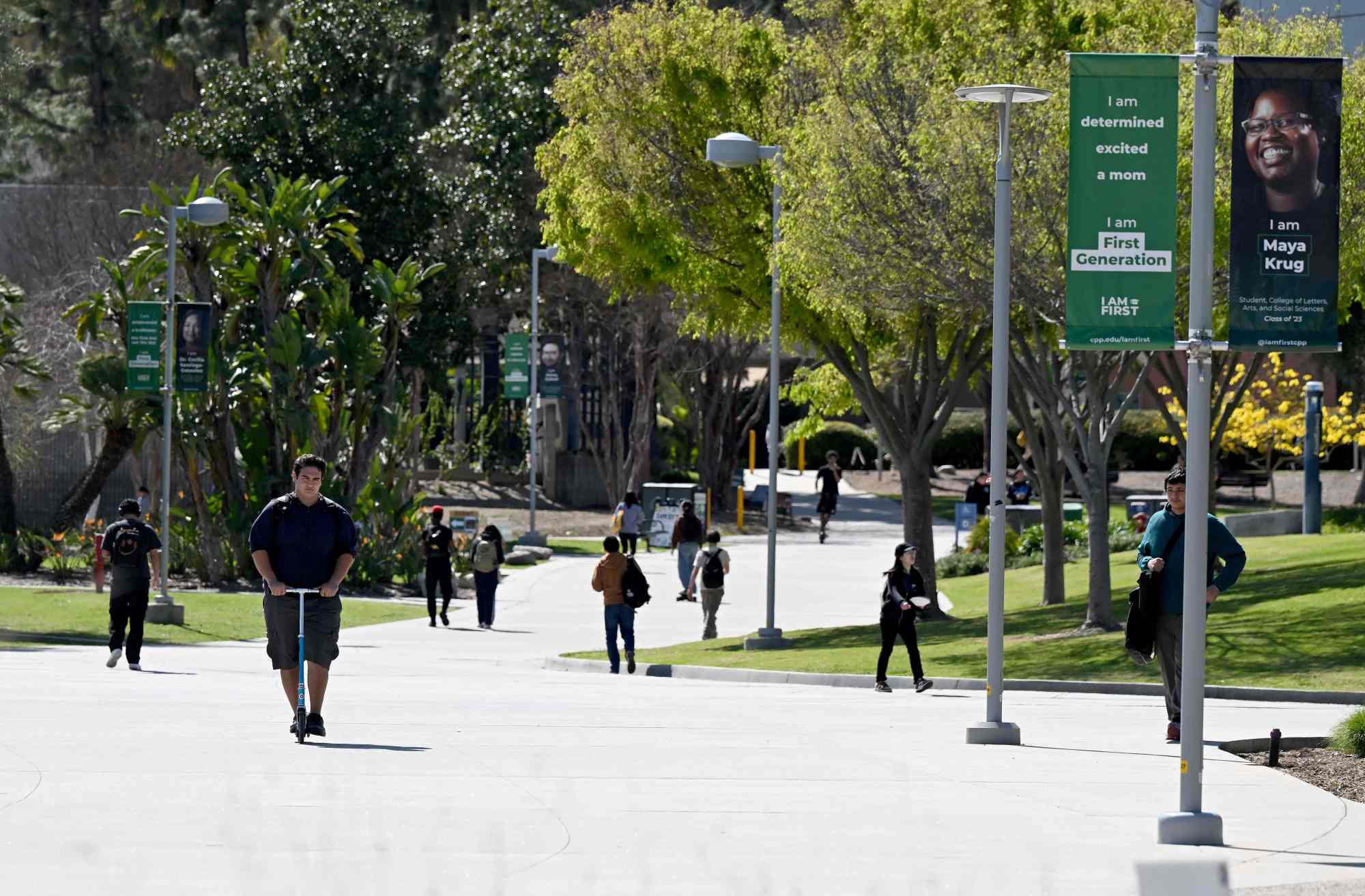 Students are seen Wednesday, March 19, 2025, at Cal Poly Pomona. (Photo by Will Lester, Inland Valley Daily Bulletin/SCNG)
