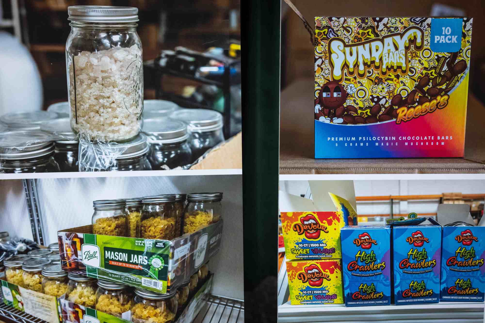 Images shown at a news conference by Los Angeles County District Attorney Nathan Hochman on Friday, Aug. 1, 2025 to announce the results of Operation Sugar Diamond. (Photo by Sarah Reingewirtz, Los Angeles Daily News/SCNG)
